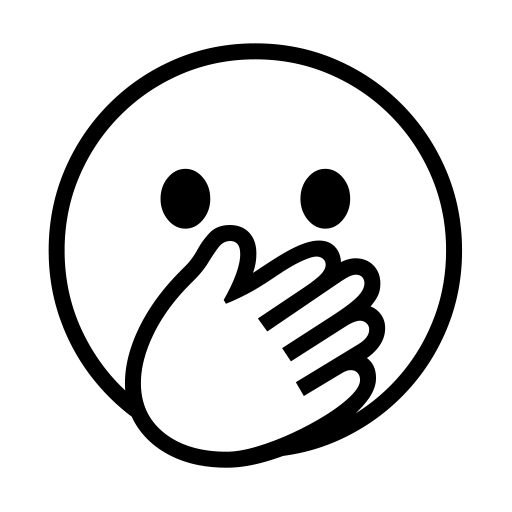 Face With Open Eyes And Hand Over Mouth on Noto Emoji