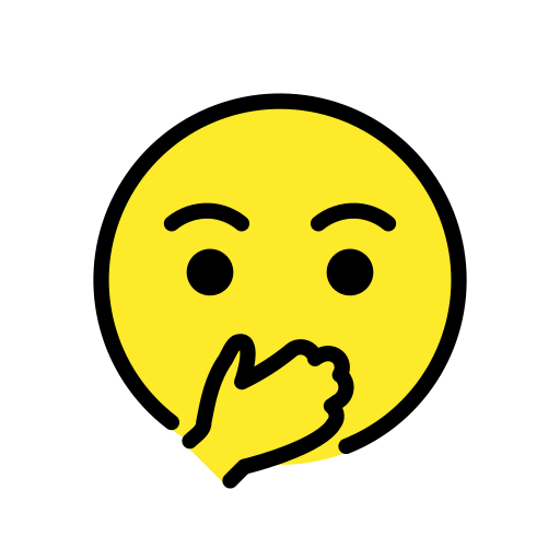 Face With Open Eyes And Hand Over Mouth on OpenMoji
