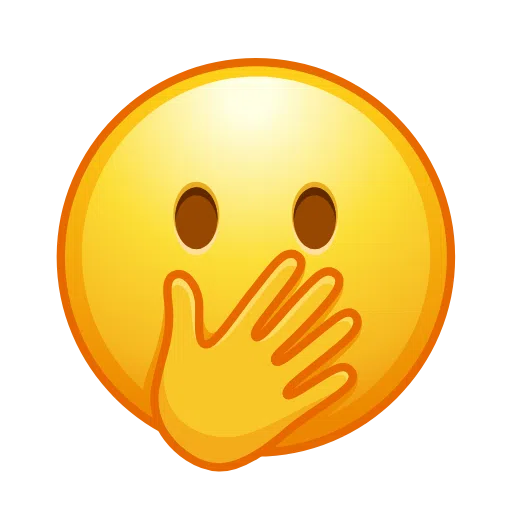 Face With Open Eyes And Hand Over Mouth on Telegram
