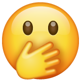 Face With Open Eyes And Hand Over Mouth on WhatsApp
