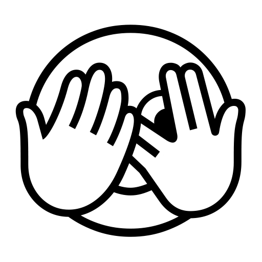 Face With Peeking Eye on Noto Emoji