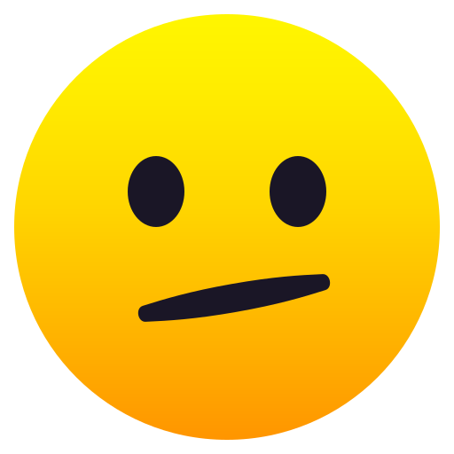 Face With Diagonal Mouth on JoyPixels