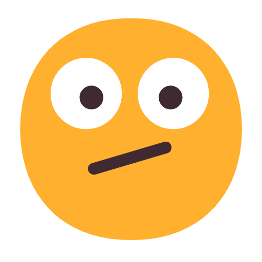 Face With Diagonal Mouth on Microsoft Fluent
