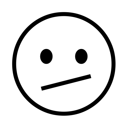Face With Diagonal Mouth on Noto Emoji