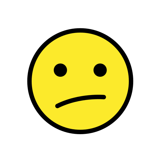 Face With Diagonal Mouth on OpenMoji