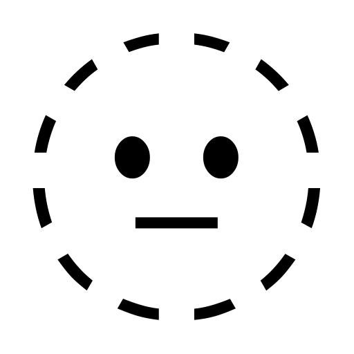 Dotted Line Face on Noto Emoji