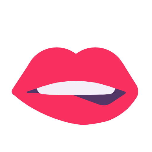 Biting Lip on Microsoft Fluent