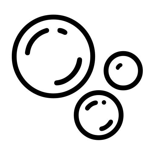 Bubbles on Noto Emoji