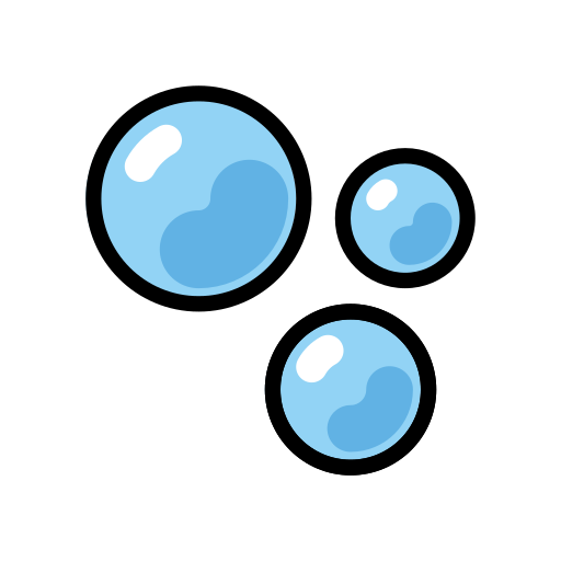 Bubbles on OpenMoji