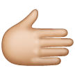 Rightwards Hand: Medium-Light Skin Tone on Samsung