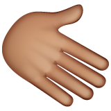 Rightwards Hand: Medium Skin Tone on WhatsApp
