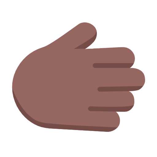 Rightwards Hand: Medium-Dark Skin Tone on Microsoft Fluent