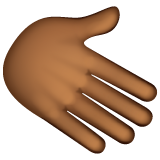 Rightwards Hand: Medium-Dark Skin Tone on WhatsApp