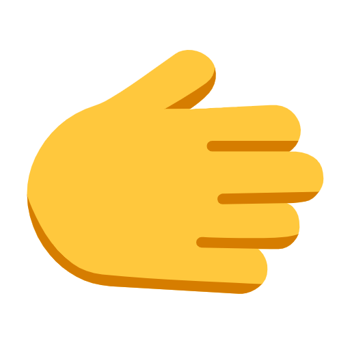 Rightwards Hand on Microsoft Fluent