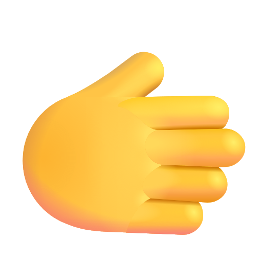 Rightwards Hand on Microsoft 3D