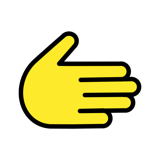 Rightwards Hand on OpenMoji