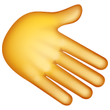 Rightwards Hand on WhatsApp
