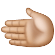 Leftwards Hand: Medium-Light Skin Tone on Samsung