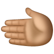 Leftwards Hand: Medium Skin Tone on Samsung