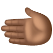 Leftwards Hand: Medium-Dark Skin Tone on Samsung