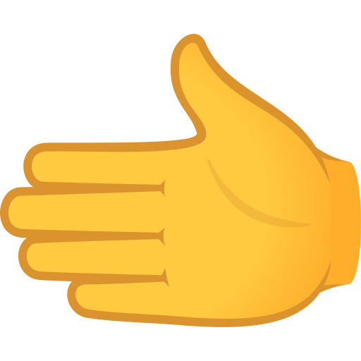 Leftwards Hand on JoyPixels