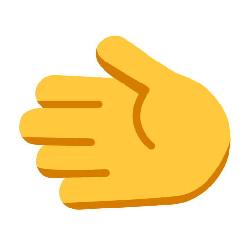 Leftwards Hand on Microsoft Fluent