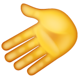 Leftwards Hand on WhatsApp