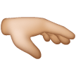 Palm Down Hand: Medium-Light Skin Tone on Samsung