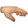 Palm Down Hand: Medium Skin Tone on Samsung