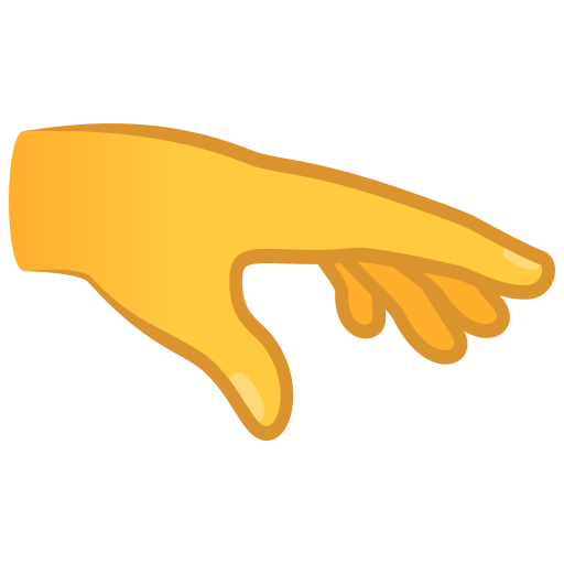 Palm Down Hand on JoyPixels