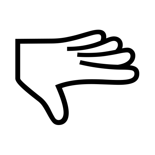 Palm Down Hand on Noto Emoji