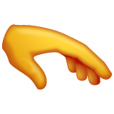 Palm Down Hand on WhatsApp