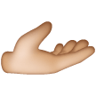 Palm Up Hand: Medium-Light Skin Tone on Samsung