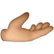 Palm Up Hand: Medium Skin Tone on Samsung