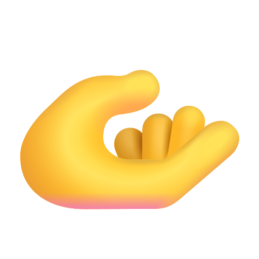 Palm Up Hand on Microsoft 3D