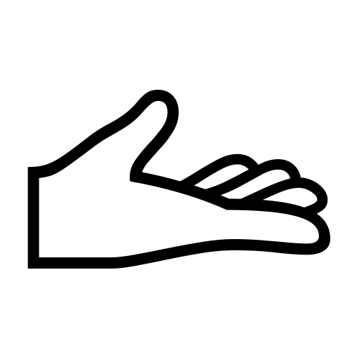 Palm Up Hand on Noto Emoji