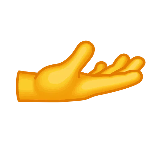 Palm Up Hand on Telegram