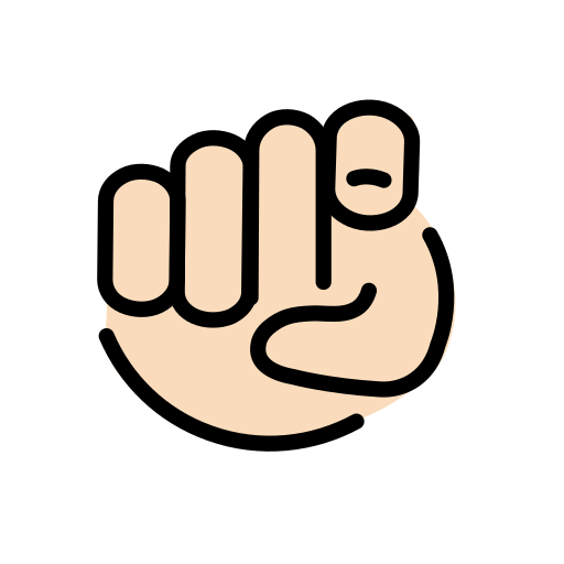 Index Pointing At The Viewer: Light Skin Tone on OpenMoji