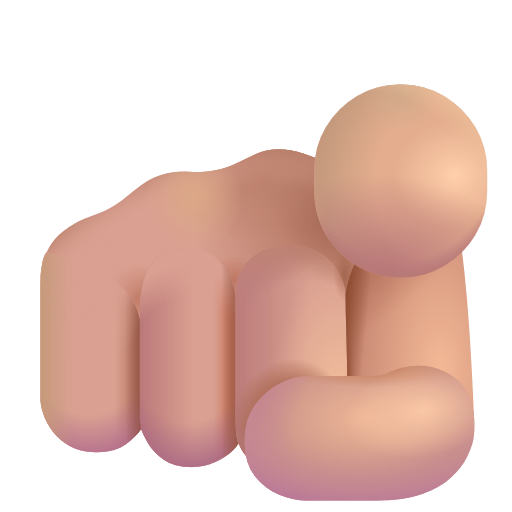 Index Pointing At The Viewer: Medium-Light Skin Tone on Microsoft 3D