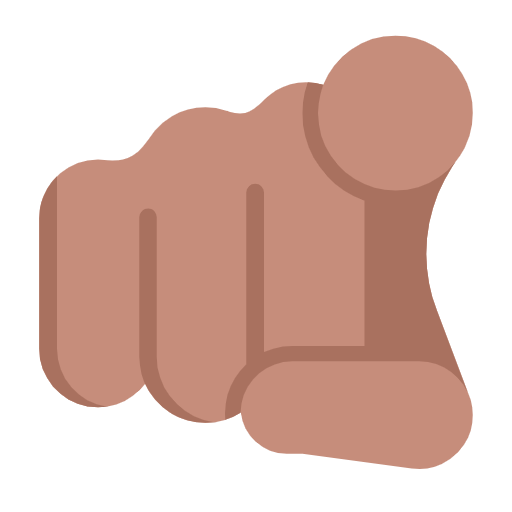 Index Pointing At The Viewer: Medium Skin Tone on Microsoft Fluent