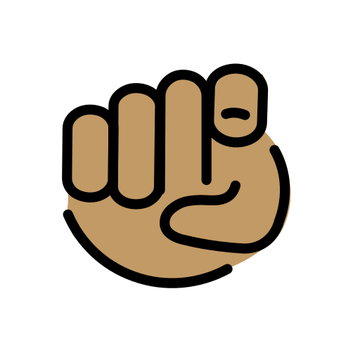 Index Pointing At The Viewer: Medium Skin Tone on OpenMoji