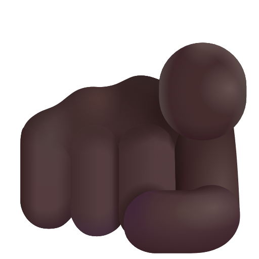 Index Pointing At The Viewer: Dark Skin Tone on Microsoft 3D