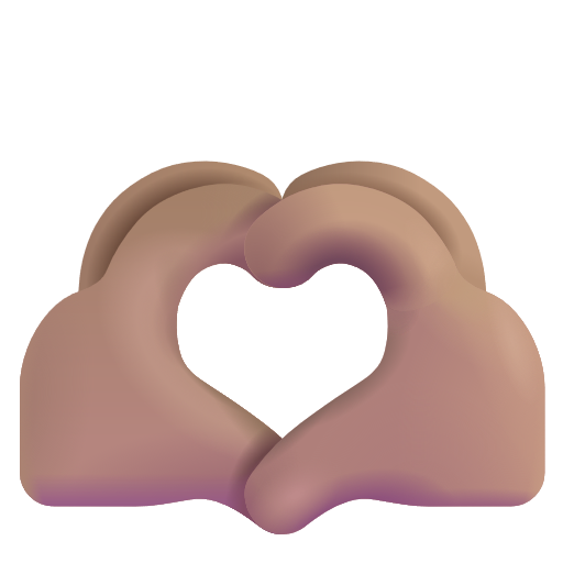 Heart Hands: Medium Skin Tone on Microsoft 3D