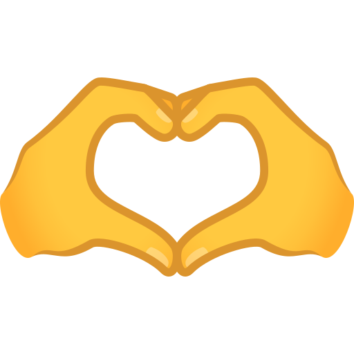 Heart Hands on JoyPixels