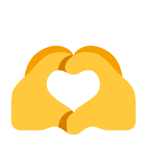 Heart Hands on Microsoft Fluent