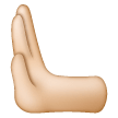 Leftwards Pushing Hand: Light Skin Tone on Samsung