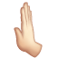 Leftwards Pushing Hand: Light Skin Tone on WhatsApp