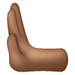 Leftwards Pushing Hand: Medium-Dark Skin Tone on Samsung