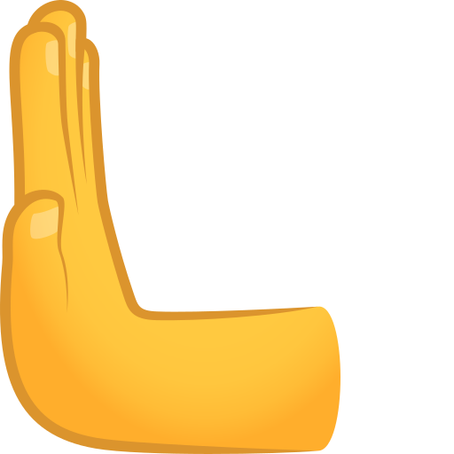 Leftwards Pushing Hand on JoyPixels