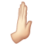 Rightwards Pushing Hand: Light Skin Tone on WhatsApp